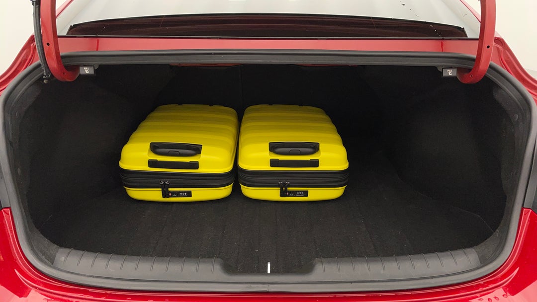 Boot Inside View with Luggage