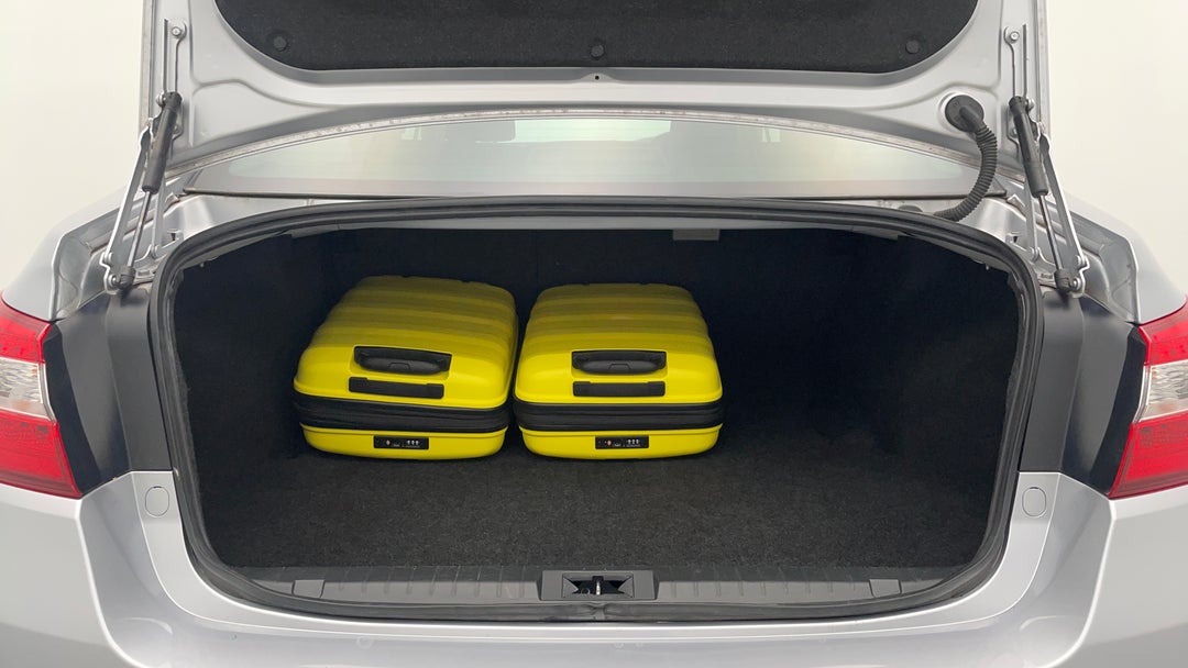Boot Inside View with Luggage