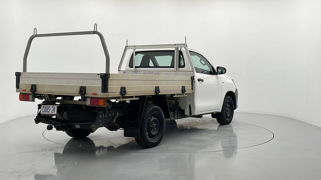 2019 Toyota Hilux Workmate, Automatic, 61438 km, Right Back Diagonal (45- Degree) View