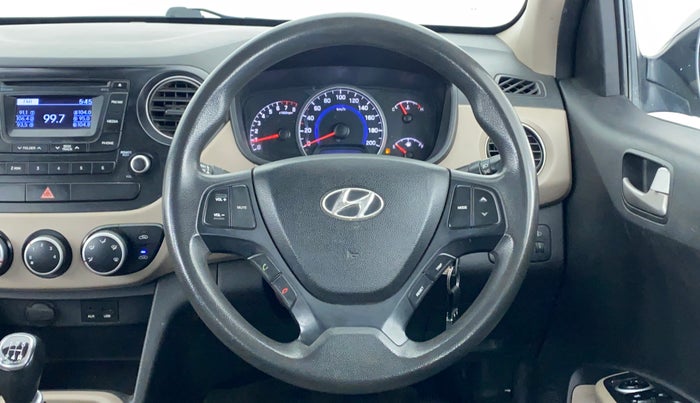 2015 Hyundai Grand i10 SPORTZ 1.2 KAPPA VTVT, Petrol, Manual, 94,527 km, Steering Wheel Close Up