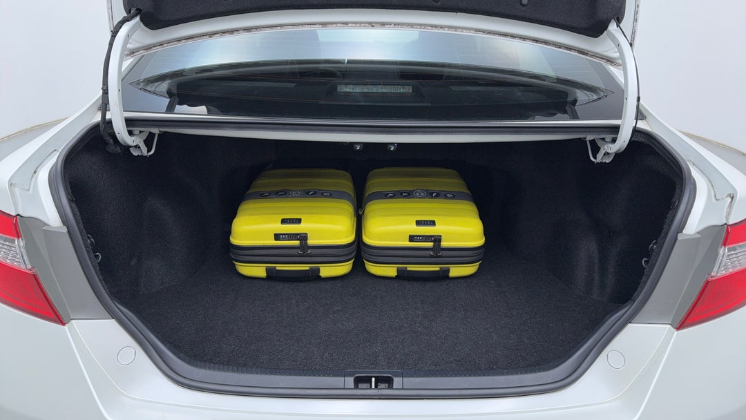 Boot Inside View with Luggage