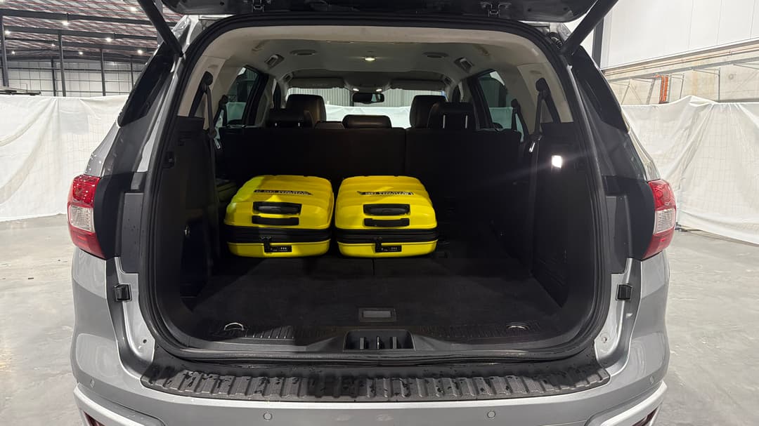 2020 Ford Everest Trend (4WD 7 Seat), Automatic, 109657 km, Boot Inside View with Luggage