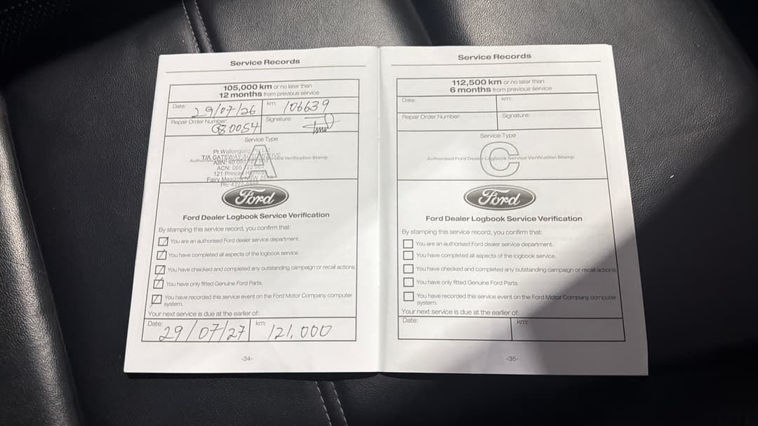 2020 Ford Everest Trend (4WD 7 Seat), Automatic, 109657 km, Service History