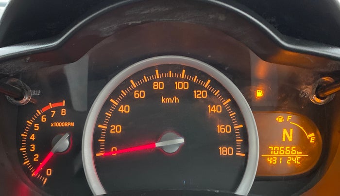 2017 Maruti Celerio ZXI AMT (O), Petrol, Automatic, 70,666 km, Odometer Image