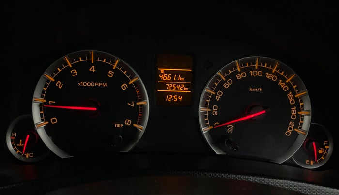 2015 Maruti Swift VXI, Petrol, Manual, 72,542 km, Odometer Image