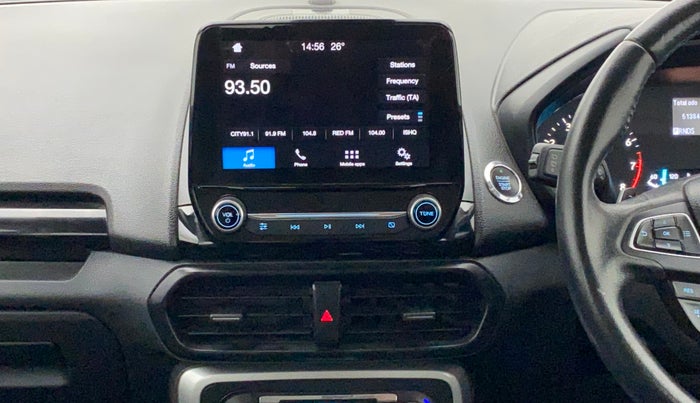 2018 Ford Ecosport TITANIUM + 1.5L PETROL AT, Petrol, Automatic, 51,383 km, Air Conditioner