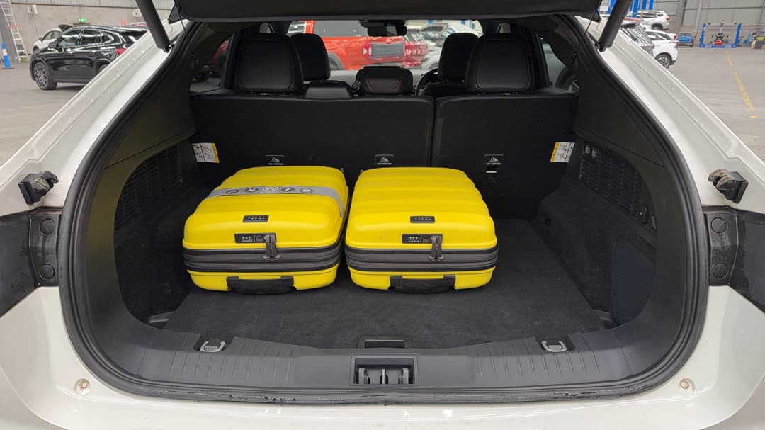 2023 Ford Mustang Mach-e Premium, Automatic, 63487 km, Boot Inside View with Luggage