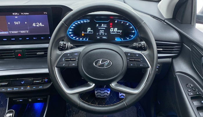 2021 Hyundai NEW I20 ASTA (O) 1.0 TURBO GDI DCT, Petrol, Automatic, 19,987 km, Steering Wheel Close Up
