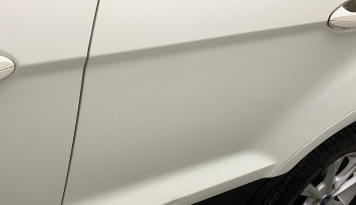 2018 Ford Ecosport TITANIUM 1.5L DIESEL, Diesel, Manual, 1,05,617 km, Rear left door - Slightly dented