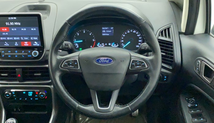 2018 Ford Ecosport TITANIUM 1.5L DIESEL, Diesel, Manual, 1,05,617 km, Steering Wheel Close Up