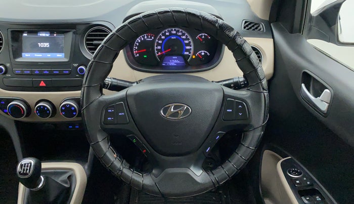 2017 Hyundai Grand i10 SPORTZ 1.2 KAPPA VTVT, Petrol, Manual, 17,332 km, Steering Wheel Close Up
