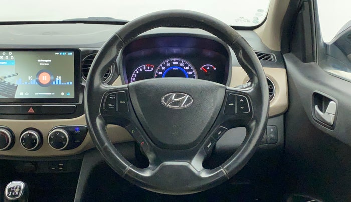 2016 Hyundai Grand i10 ASTA (O) 1.2 KAPPA VTVT, CNG, Manual, 70,727 km, Steering Wheel Close Up