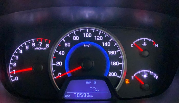 2016 Hyundai Grand i10 ASTA (O) 1.2 KAPPA VTVT, CNG, Manual, 70,727 km, Odometer Image