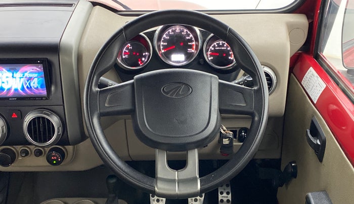 2015 Mahindra Thar CRDE 4X4 BS IV, Diesel, Manual, 41,493 km, Steering Wheel Close Up