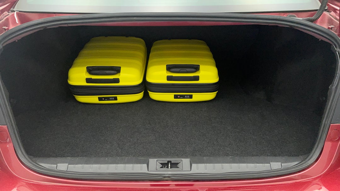 Boot Inside View with Luggage