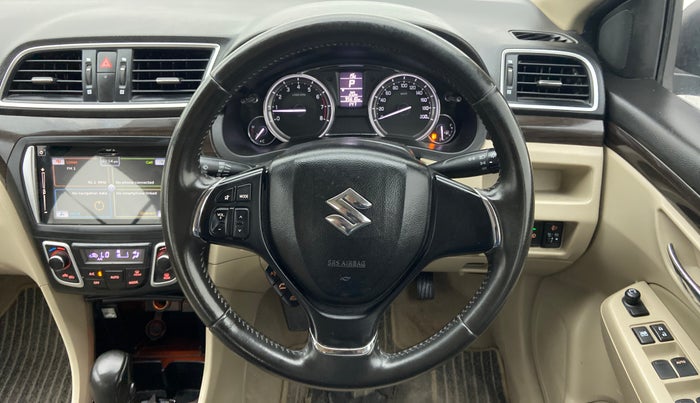 2018 Maruti Ciaz ALPHA  AT 1.4  PETROL, Petrol, Automatic, 95,610 km, Steering Wheel Close Up