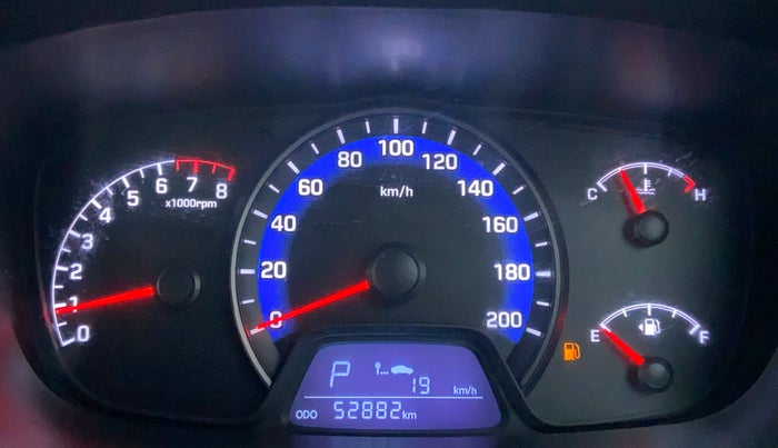 2015 Hyundai Xcent SX AT 1.2 (O), Petrol, Automatic, 52,881 km, Odometer Image