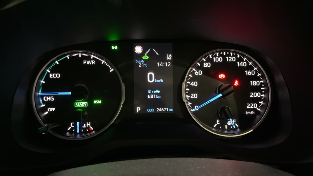 2022 Toyota RAV4 Gx (2WD) Hybrid, Automatic, 24671 km, Odometer View