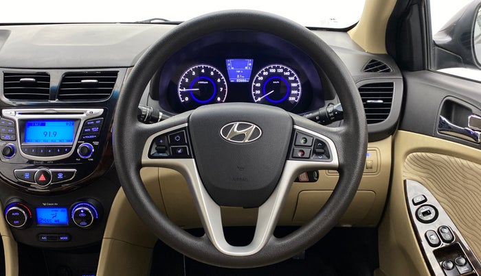 2013 Hyundai Verna FLUIDIC 1.6 SX VTVT, Petrol, Manual, 52,704 km, Steering Wheel Close Up