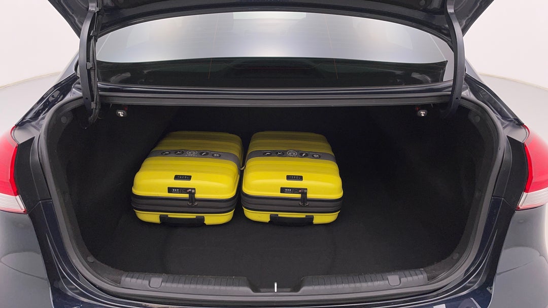 Boot Inside View with Luggage