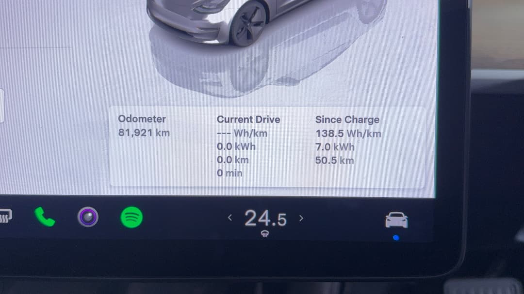 2022 Tesla Model 3 Rear-wheel Drive, Automatic, 81921 km, Odometer View