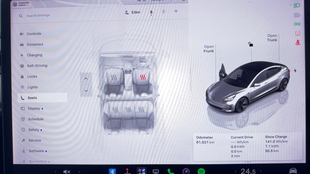 2022 Tesla Model 3 Rear-wheel Drive, Automatic, 81921 km, Ventilated Seats