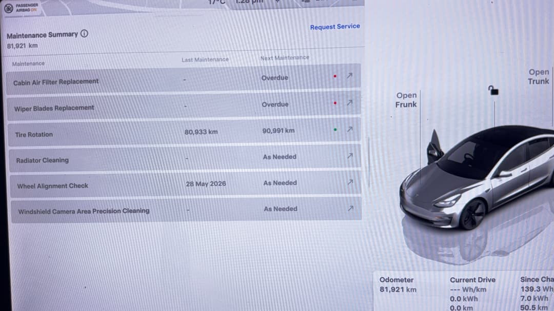 2022 Tesla Model 3 Rear-wheel Drive, Automatic, 81921 km, Service History