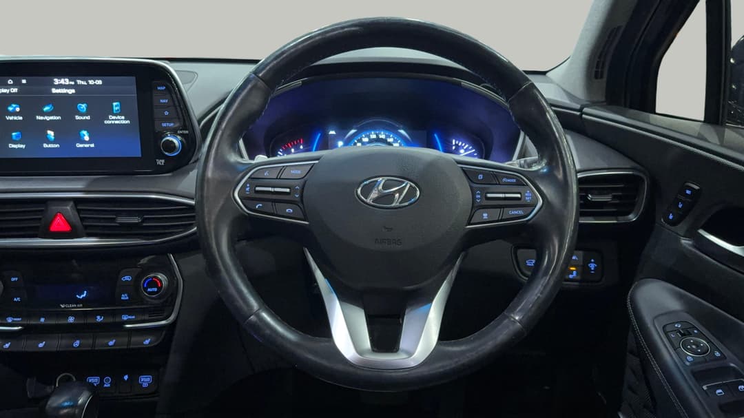 2019 Hyundai Santa Fe Highlander Crdi Burg (AWD), Automatic, 71412 km, Steering Wheel Close-up