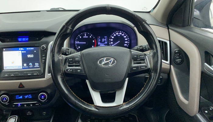2019 Hyundai Creta SX AT 1.6 DIESEL, Diesel, Automatic, 80,459 km, Steering Wheel Close Up