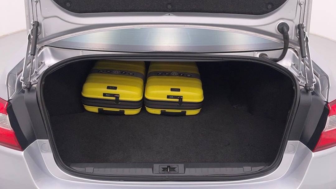 Boot Inside View with Luggage