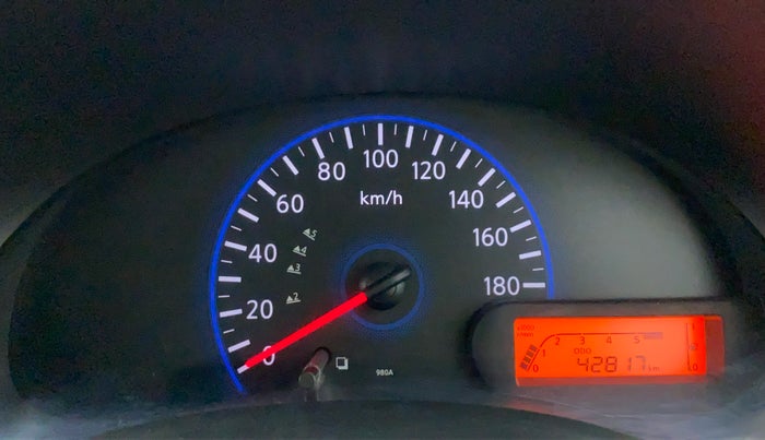 2016 Datsun Go T, Petrol, Manual, 42,907 km, Odometer Image