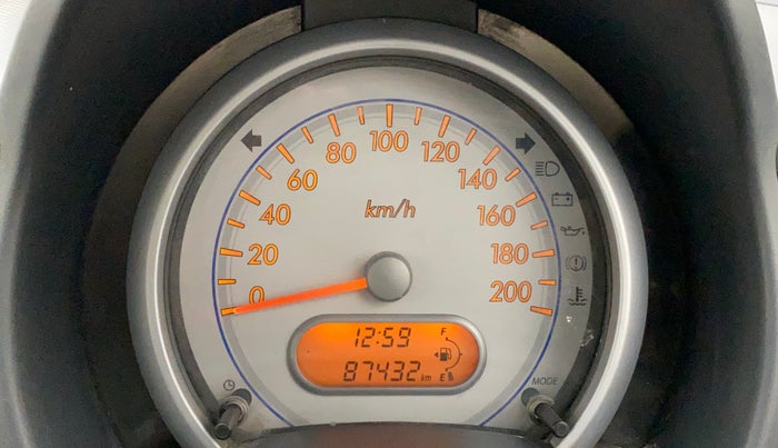2010 Maruti Ritz VXI, Petrol, Manual, 87,432 km, Odometer Image