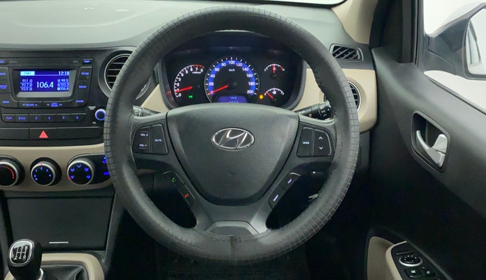 2016 Hyundai Xcent SX 1.2 (O), CNG, Manual, 72,419 km, Steering Wheel Close Up