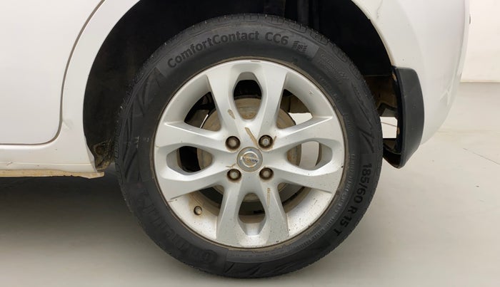 2013 Nissan Micra XV CVT, Petrol, Automatic, 1,21,311 km, Left Rear Wheel