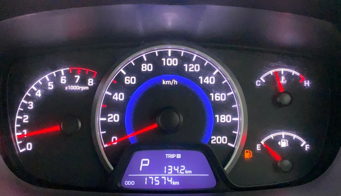 2017 Hyundai Grand i10 SPORTZ (O) AT 1.2 KAPPA VTVT, Petrol, Automatic, 17,858 km, Odometer Image