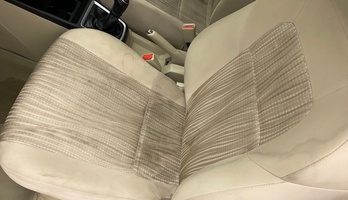 2017 Maruti Dzire VXI, Petrol, Manual, 58,427 km, Front left seat (passenger seat) - Cover slightly stained