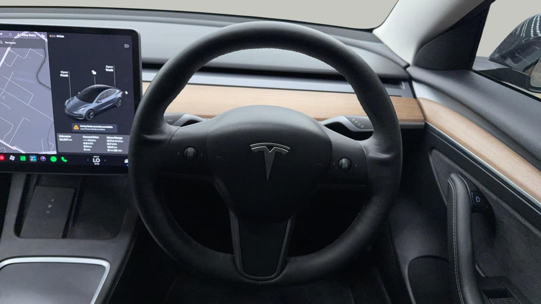 2021 Tesla Model 3 Standard Range Plus RWD, Automatic, 32357 km, Steering Wheel Close-up