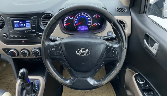 2015 Hyundai Grand i10 ASTA AT 1.2 KAPPA VTVT, Petrol, Automatic, 77,381 km, Steering Wheel Close Up