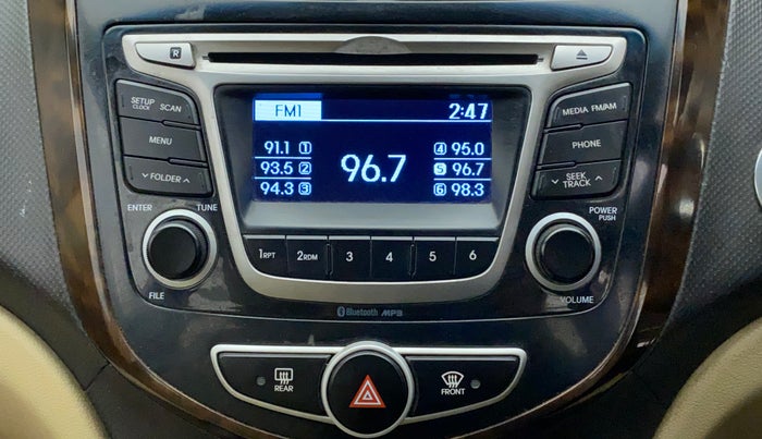 2015 Hyundai Verna FLUIDIC 1.6 CRDI S(O) 4S, Diesel, Manual, 1,01,566 km, Infotainment System