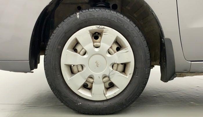 2011 Maruti Wagon R 1.0 LXI, Petrol, Manual, 50,252 km, Left Front Wheel
