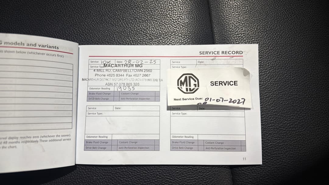 2023 MG ZS Essence, Automatic, 46105 km, Service History