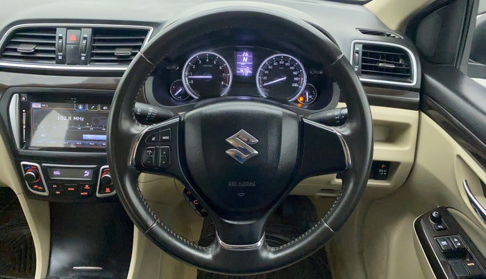 2018 Maruti Ciaz ALPHA 1.4 VVT AMT, Petrol, Automatic, 46,984 km, Steering Wheel Close Up