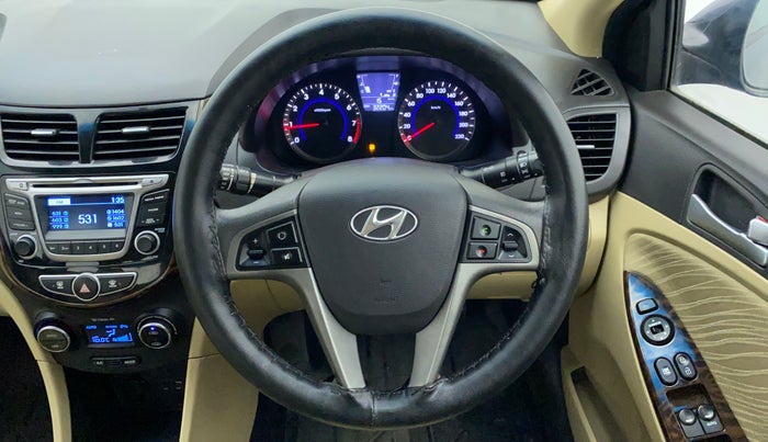 2015 Hyundai Verna FLUIDIC 1.6 VTVT S, Petrol, Manual, 32,248 km, Steering Wheel Close Up