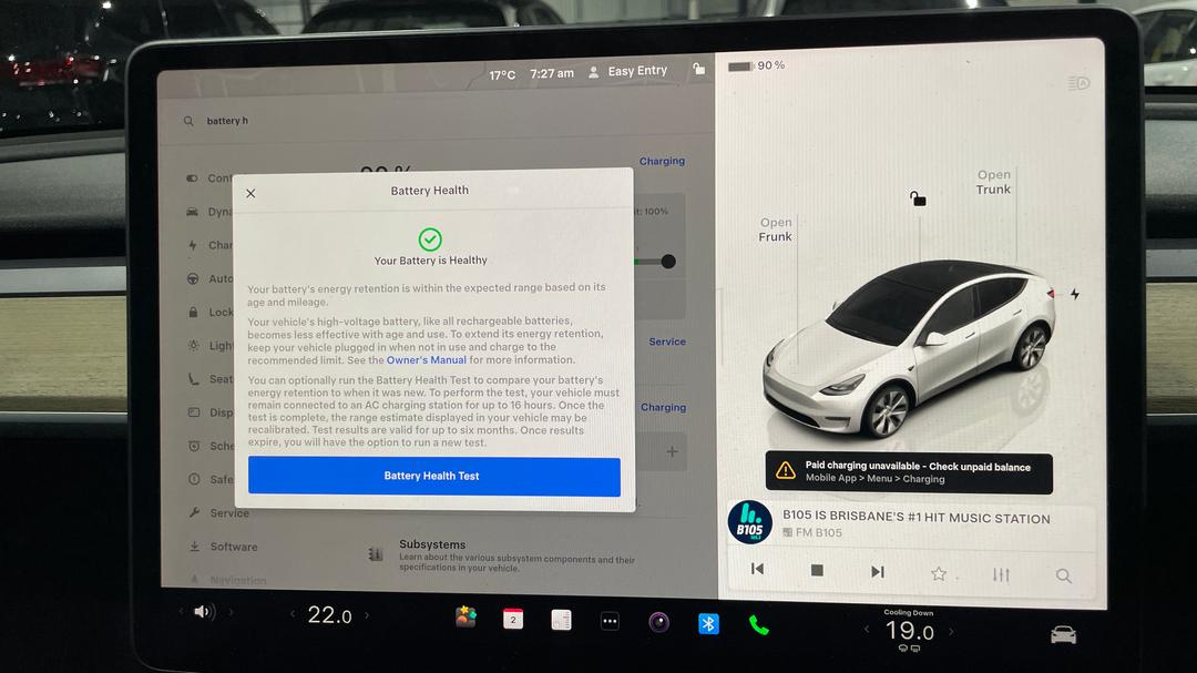 2023 Tesla Model Y Rear-wheel Drive, Automatic, 61253 km, Car Battery Health