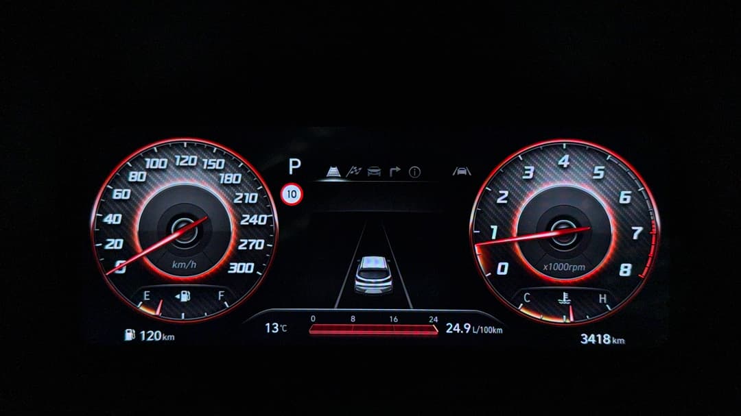 2024 Hyundai i30 N Premium, Automatic, 3418 km, Odometer View