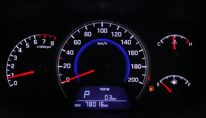 2017 Hyundai Grand i10 SPORTZ (O) 1.2 AT VTVT, Petrol, Automatic, 78,100 km, Odometer Image