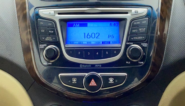 2014 Hyundai Verna FLUIDIC 1.6 VTVT SX AT, Petrol, Automatic, 43,677 km, Infotainment System