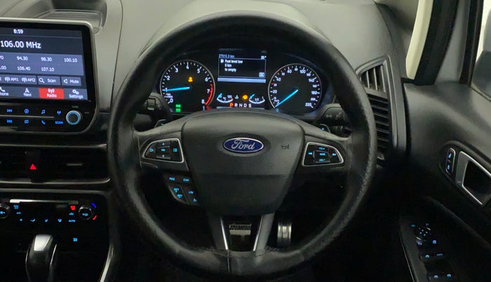 2019 Ford Ecosport TITANIUM + 1.5L PETROL AT, Petrol, Automatic, 27,910 km, Steering Wheel Close Up