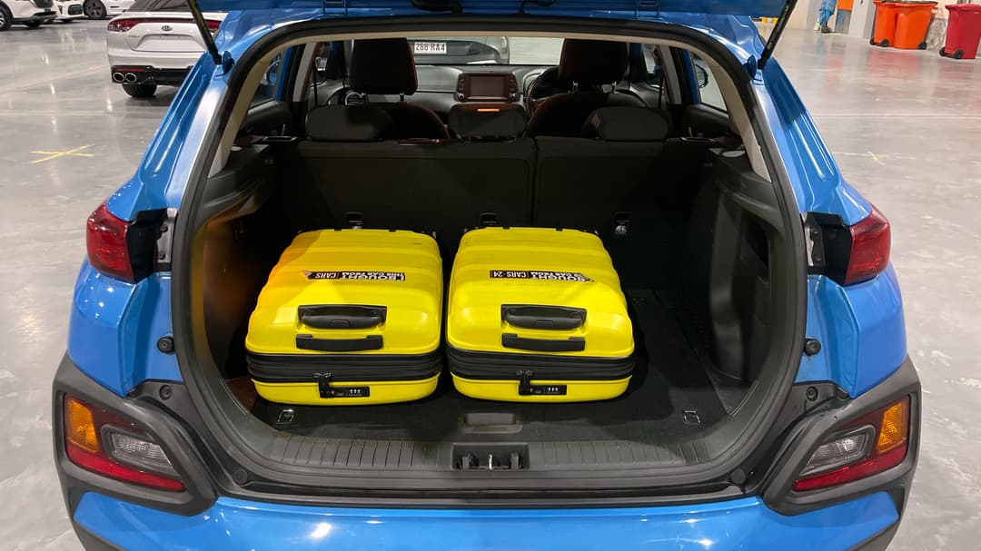 2020 Hyundai Kona Active (FWD), Automatic, 86883 km, Boot Inside View with Luggage