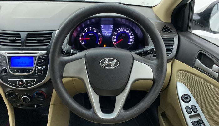 2014 Hyundai Verna FLUIDIC 1.4 VTVT, Petrol, Manual, 50,363 km, Steering Wheel Close Up